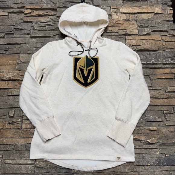 47 Tops - Vegas Golden Knights Hoodie Sweatshirt Women’s Small White Pullover Fanatics NHL